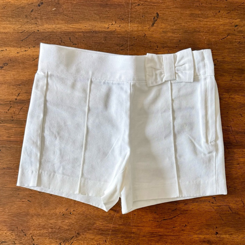 Janie and Jack Girls Pleated Bow Shorts Size 4 NWOT